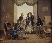 Constantin Hansen A company of Danish artists in Rome china oil painting reproduction